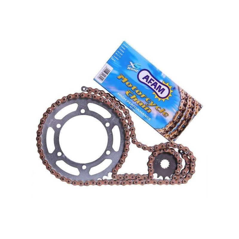 Kit chaîne AFAM 525XSR2 17/44 super-renforcé - couronne standard pour BMW, VOGE 750, 800, 850, 900 de 2018 à 2026
