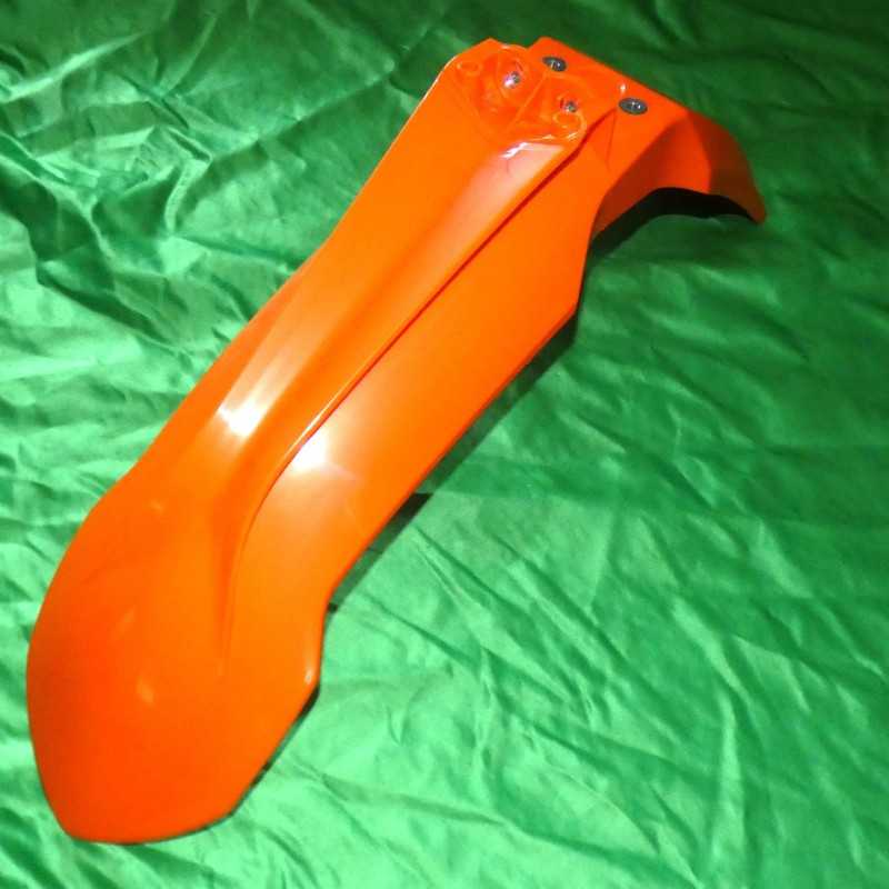 Garde boue avant POLISPORT orange pour KTM SX, SXF, EXC, EXCF 125, 200, 250, 300, 350, 450, 500 de 2013 à 2016