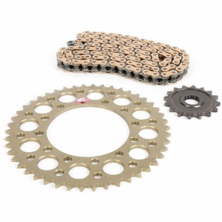 AFAM -Kettensatz 520MX6 12/49, verstärkt – ultraleichtes, schlammbeständiges Kettenrad für KAWASAKI KX 125, Baujahre 2000 bis 20
