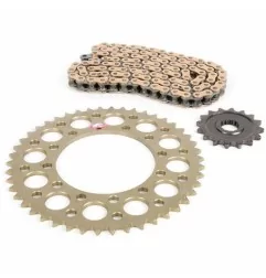 Kit de cadena « AFAM » 520MX6 13/50 reforzada - corona ultraligera resistente al barro para KAWASAKI KXF, KX y KXX 450 de 2006 a
