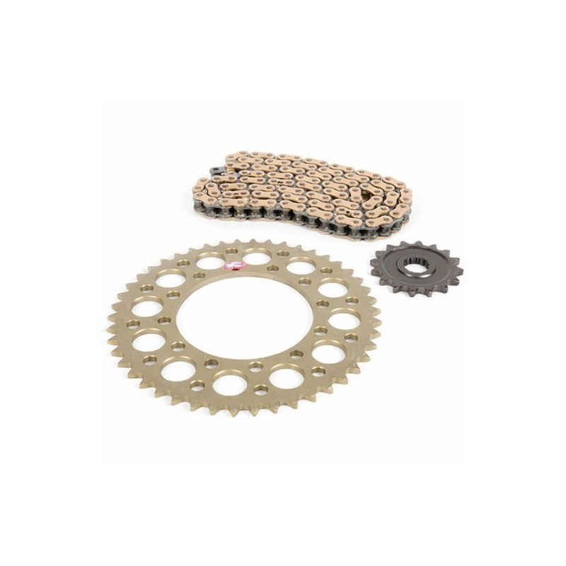 Kit de cadena « AFAM » 520MX6 13/50 reforzada - corona ultraligera resistente al barro para KAWASAKI KXF, KX y KXX 450 de 2006 a