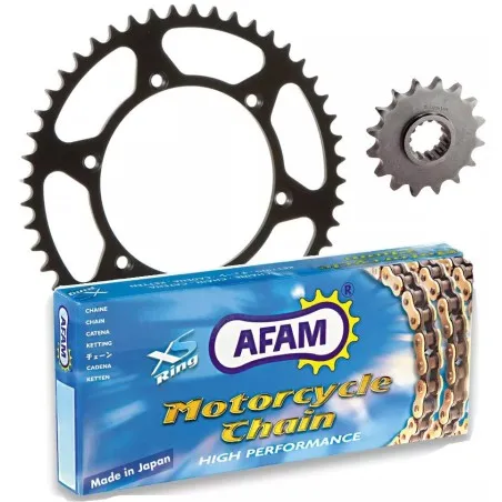 AFAM 520MX6 13/52 Reinforced Chain Kit - Ultra-Light Mud-Resistant Sprocket for 2000–2001 Honda CR 125 R - Ref. 3038552