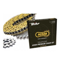 Kit de cadena « AFAM » 520MX6 15/50 reforzada - corona ultraligera para HUSQVARNA TC 510 de 2005 a 2009 - Ref. 3038890