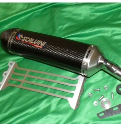 SCALVINI silenciador de escape completo de carbono para HONDA CR 250 de 1990 a 1991