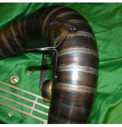 Muffler SCALVINI complete with full carbon silencer for HONDA CR 250 from 1990 to 1991 - Ref. 001.026060+002.026164