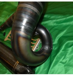 Muffler SCALVINI complete with full carbon silencer for HONDA CR 250 from 1990 to 1991 - Ref. 001.026060+002.026164