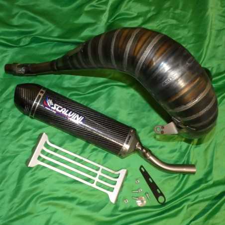 Muffler SCALVINI complete with full carbon silencer for HONDA CR 250 from 1990 to 1991
