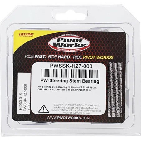 Roulement de tête de direction PIVOT WORKS pour HONDA CRF 110, CRF 125 de 2008 à 2024