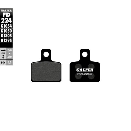 Plaquettes de frein semi-métalliques GALFER pour GAS GAS, HUSQVARNA MC 65, CR 50 de 2006 à 2012