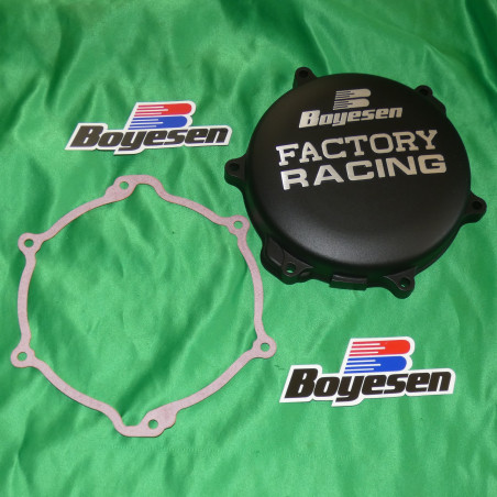 Couvercle de carter embrayage noir BOYESEN YAMAHA YZ 125 de 2005 à 2017