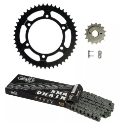 Kit de cadena AFAM o 520XLR2 11/38 estándar - corona estándar para POLARIS TRAIL BLAZER 250 de 1990 a 2007