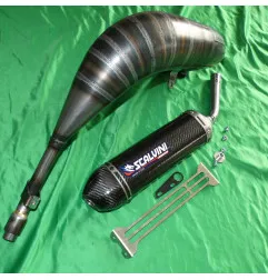 SCALVINI, complete exhaust system with carbon-look muffler for the 1990–1997 Honda CR 125