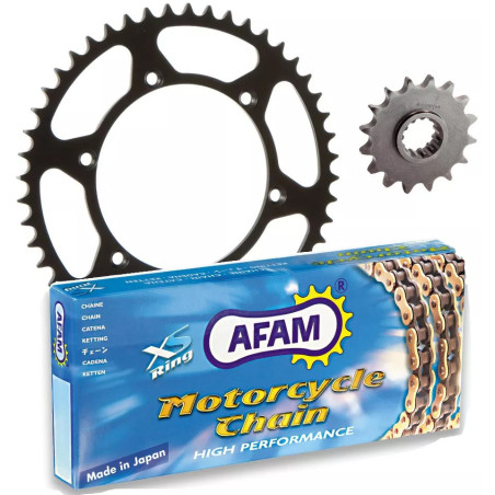 Kit de cadena « AFAM » 520MX6 14/50 reforzada - corona ultraligera resistente al barro para HUSQVARNA, KTM, 250, 350 y 450 de 20