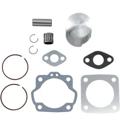 WISECO piston kit with top-end gaskets for SUZUKI JR 50, LT 50 and KAWASAKI KDX 50, KFX 50 2X4 from 1978 to 2006