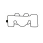 ATHENA exhaust gasket for KTM SX 125, SX 150, XC-W 125, XC-W 150 and HUSQVARNA TC 125, TE 150, TX 125 from 2016 to 2019
