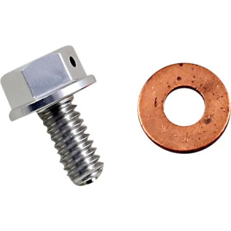 MOOSE RACING Magnetic oil drain plug for KAWASAKI KX 250, KX 250 X, KX 450, KX 450 F, KX 450 SR, KX 450 X from 2019 to 2025