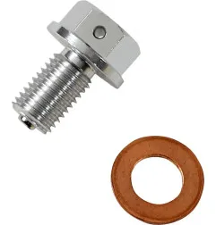 Bouchon de vidange magnétique MOOSE RACING pour YAMAHA WR 250 F, WR 450 F, YZ 125, YZ 250 F, YZ 250 FX, YZ 450 F de 2001 à 2027