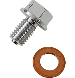 MOOSE RACING Magnetic oil drain plug for KAWASAKI KX 100, KX 125 M, KX 250, KX 250 F, KX 65 A, KX 85 from 1996 to 2027