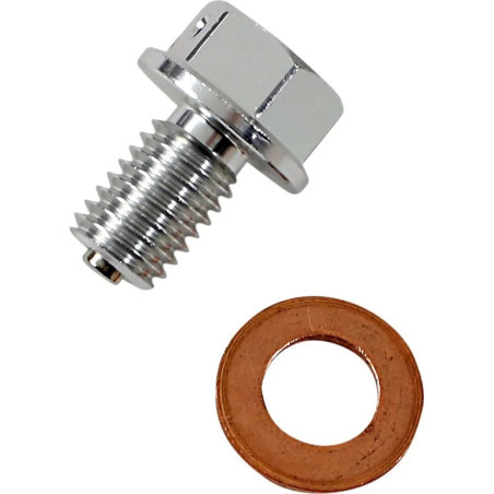 MOOSE RACING Magnetic oil drain plug for KAWASAKI KX 100, KX 125 M, KX 250, KX 250 F, KX 65 A, KX 85 from 1996 to 2027