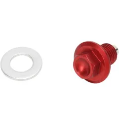 Bouchon de vidange magnétique M12 x 1,5 MOOSE RACING pour HONDA XR 250 R, XR 650 L et YAMAHA WR 400 F, YZ 426 F de 1979 à 2023