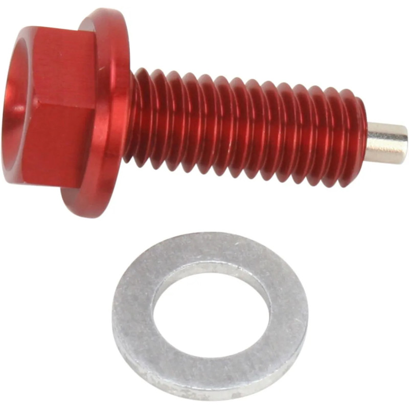 Bouchon de vidange magnétique M8 x 1,25 MOOSE RACING pour HONDA CRF 250 L, CRF 250 R, CRF 450 R, CRF 450 X de 2009 à 2019