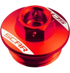 Bouchon de remplissage d'huile SCAR pour YAMAHA YZ 125, HONDA CR 125 R, FANTIC XE 125 et KAWASAKI KLX 250 de 1987 à 20 - OFP100R