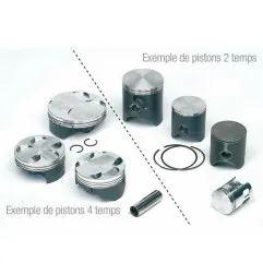 VERTEX Replica Forged Piston for YAMAHA YZF 125, FANTIC TZ 170 M CABALLERO, HM CRE 125 BAJA 4T and BETA RR 125 4T MOTARD LC