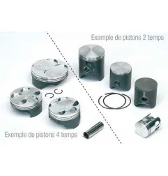 Piston forgé WISECO pour POLARIS OUTLAW 525, OUTLAW 525 IRC, OUTLAW 525 IRS et KTM EXC 520, EXC 525, XC 525 de 1999 à 2013