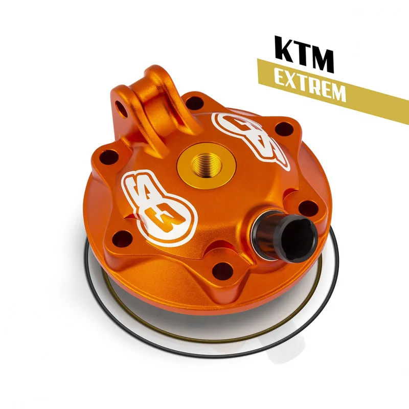 S3 Extreme Enduro Cylinder Head & Insert Kit Low Compression Orange for HUSQVARNA TE 300 and KTM EXC 300 2014-2016