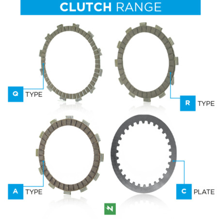 NEWFREN Standard Friction Clutch Plates Kit for KTM SX 60, SX 65, HUSQVARNA TC 65 and GAS GAS MC 65 1998-2025