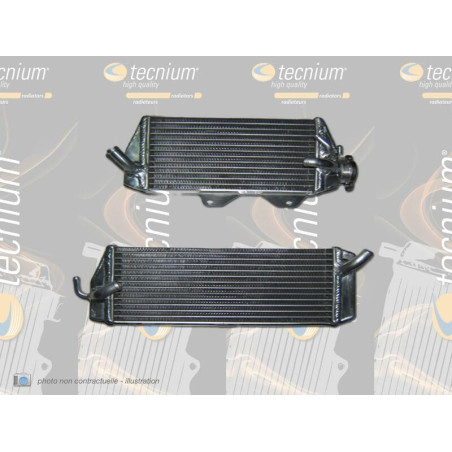 Radiador de aluminio soldado sobredimensionado lado izquierdo TECNIUM para GAS GAS EC 250, EC 300, XC 200 y RIEJU MR 250, MR 300