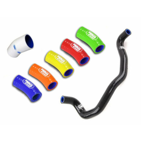SAMCO Kühlerschlauch-Kit, 3-teilig rot für KTM SXF 450, XCF 450, HUSQVARNA FC 450, FS 450 und GAS GAS EXF 450, MCF 450 2019-2025