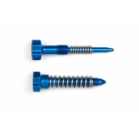Tornillo de ajuste del carburadorS3 Enduro ralenti + aire + muelles azul