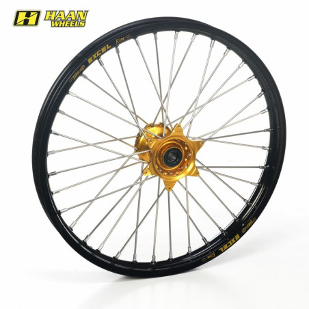 Rueda delantera completa HAAN WHEELS - 21x1,60x36T para KAWASAKI KX 125, KX 250, KXF 250, KXF 450 de 2006 a 2014