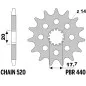 PBR steel front sprocket 520 pitch for YAMAHA DT 200, WR 125, WR 200, YZ 125 and GAS GAS EC 125, MC 125, SM 125 1987-2015 PBR steel front sprocket 520 pitch for YAMAHA DT 200, WR 125, WR 200, YZ 125 and GAS GAS EC 125, MC 125, SM 125 1987-2015