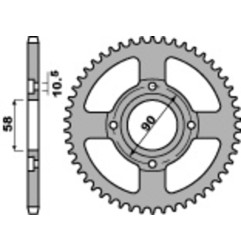Piñón de acero PBR paso 520 para HONDA CRF 150, CRF 230, CRM 125, XL 125 VARADERO, XR 250 y HM CRF 230, CRF 230 MOTARD
