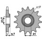 Piñón de acero PBR paso 520 para HONDA CRF 250, CRF 450, CRF 450 RX ENDURO y HM CRE 450, CRE-F 450 X, CREF 450 de 2003 a 2024