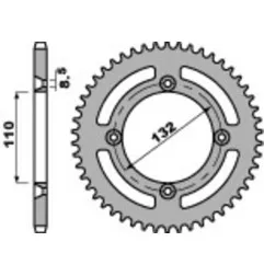 PBR Kettenrad Alu Teilung 428 für KTM SX 105, SX 85, HUSQVARNA TC 85 und GAS GAS MC 85 2003-2025