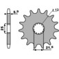 PBR steel front sprocket 520 pitch for YAMAHA YZ 250, KAWASAKI KLX 450, CF MOTO MT 650 and GAS GAS ECF 450 1974-2027