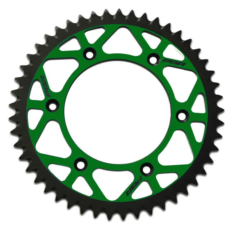 Corona de aluminio PBR paso 520 para KAWASAKI KDX 200, KX 125, KX 250, KXF 250, KXF 450 y SUZUKI RMZ 250 de 1981 - 489