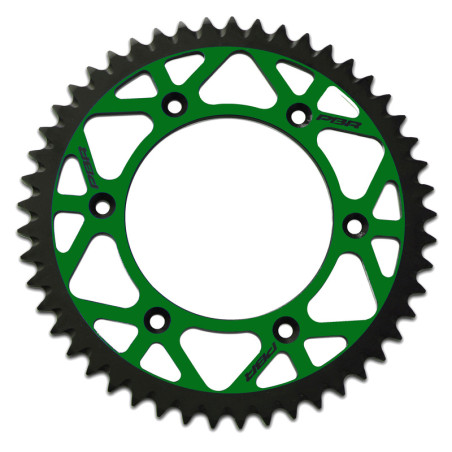 Couronne alu PBR pas 520 pour KAWASAKI KDX 200, KX 125, KX 250, KXF 250, KXF 450 et SUZUKI RMZ 250 de 1981 - 489