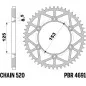 PBR steel rear sprocket 520 pitch for HONDA CR 250, CR 500, CRF 250, CRF 450, CRF 450 X and KAWASAKI KX 250, KX 450 1992-2025
