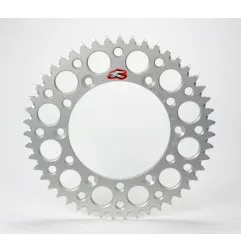 RENTHAL aluminium rear sprocket 520 pitch for YAMAHA WRF 250, WRF 450, YZ 125, YZ 250, YZF 250 and FANTIC XE 125, XX 125