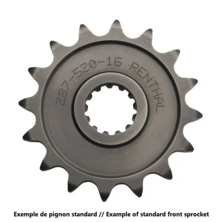 RENTHAL steel front sprocket 520 pitch for SUZUKI DRZ 400, RM 250, BETA ALP 200, JONATHAN 350, KAWASAKI KLX 400 and HONDA MTX 80