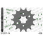 AFAM steel front sprocket 428 pitch for YAMAHA TTR 125, RIEJU MARATHON PRO 125 SM, TANGO 125, TANGO 250 and BETA RE 125, RR 125 AFAM steel front sprocket 428 pitch for YAMAHA TTR 125, RIEJU MARATHON PRO 125 SM, TANGO 125, TANGO 250 and BETA RE 125, RR 125