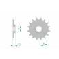 AFAM steel front sprocket 420 pitch for KTM SX 60, SX 65, HUSQVARNA CR 65, TC 65 and GAS GAS MC 65 1998-2027