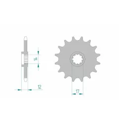 AFAM Ritzel Stahl Teilung 420 für GAS GAS EC 50 ROOKIE, SM 50, TXT ROOKIE 80 und GILERA GSM 50, H@K 50, ZULU 50 1999-2008