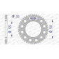 AFAM Kettenrad Alu Teilung 520 für KTM SX 250, HUSQVARNA FC 250, HUSABERG FE 501 und GAS GAS EC 250 1990-2026 - 72304+