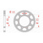 Couronne acier AFAM pas 428 pour HM CRE 50 BAJA, DERBI SENDA 125 SM, RIEJU TANGO 125 et VENT BAJA 50 de 2003 à 2025 Couronne acier AFAM pas 428 pour HM CRE 50 BAJA, DERBI SENDA 125 SM, RIEJU TANGO 125 et VENT BAJA 50 de 2003 à 2025
