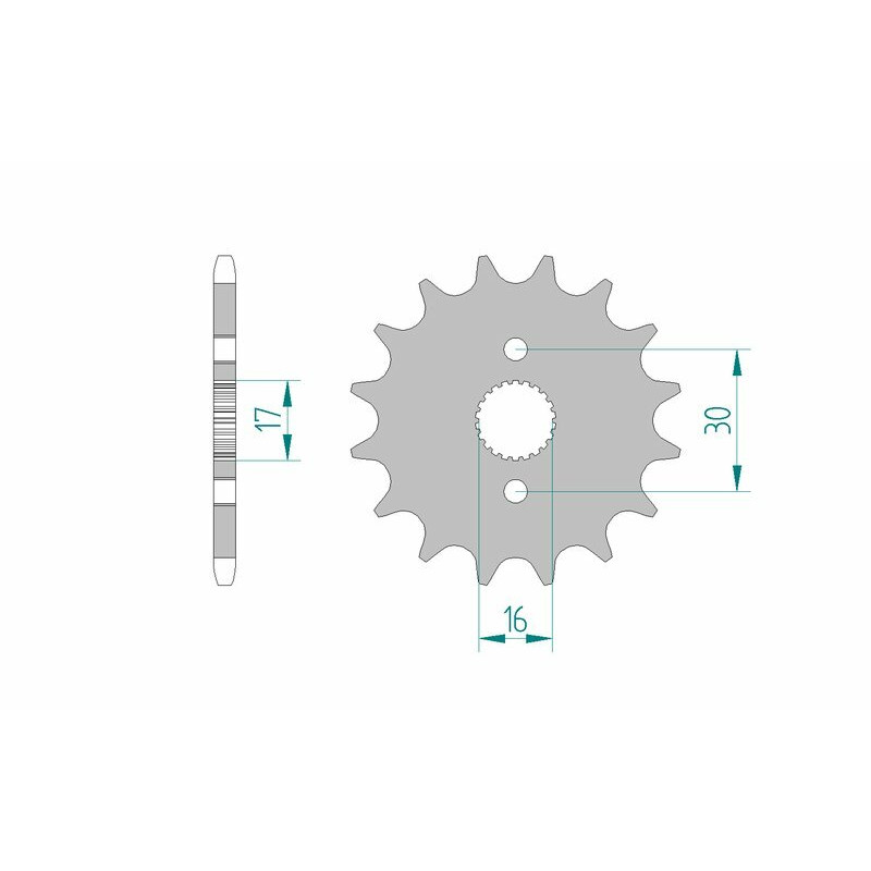 AFAM Ritzel Stahl Teilung 420 für HONDA CR 80, CR 85, CRF 50, CRF 70, XR 50 1985-2027